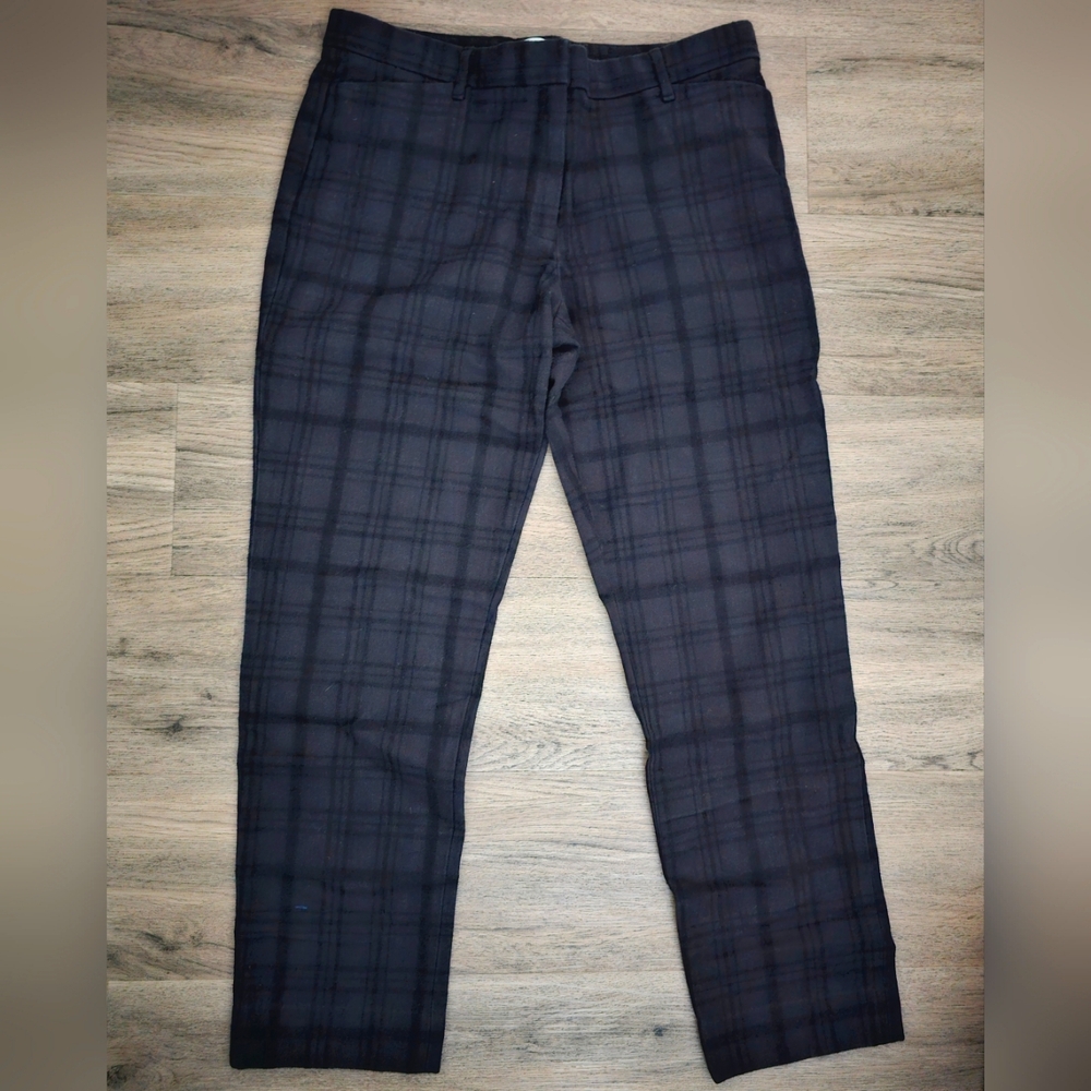 GAP women's trousers slim straight leg cotton wool blend sz 10T Tall EUC
